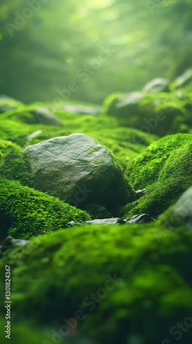 Photo Mossy Rocks Nature Gr...