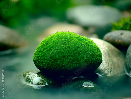 Photo Mossy Rock Tranquilit...
