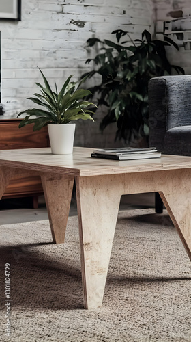 Photo Modern Plywood Coffee...
