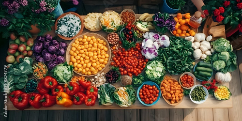 Photo Diverse Vegetable and...