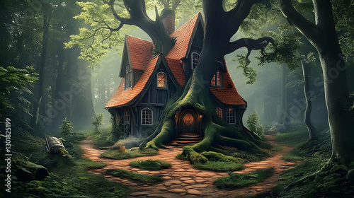 Enchanted Forest Home Illus...