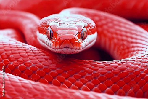 Red Snake Illustration - Re...