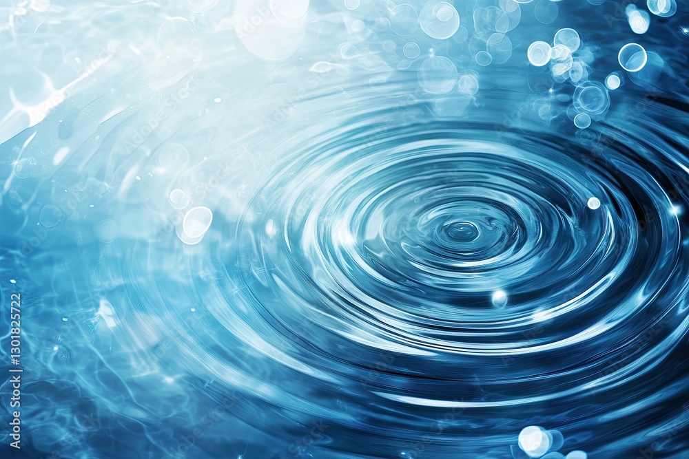 Water Ripples with Light Reflections in Blue Tones – Ideal for Wellness, Nature, and Tranquility Concepts Water Ripples with Light Reflections in Blue Tones – Ideal for Wellness, Nature, and Tranquility Concepts