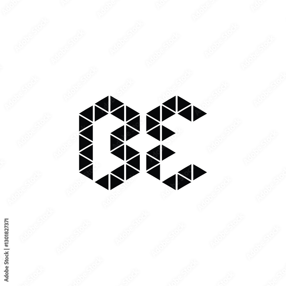 BE monogram logo design letter text name symbol monochrome logotype alphabet character simple logo BE monogram logo design letter text name symbol monochrome logotype alphabet character simple logo