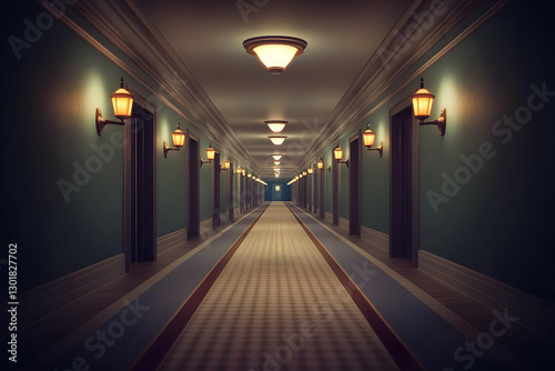 3D Illustration - Long Corr...