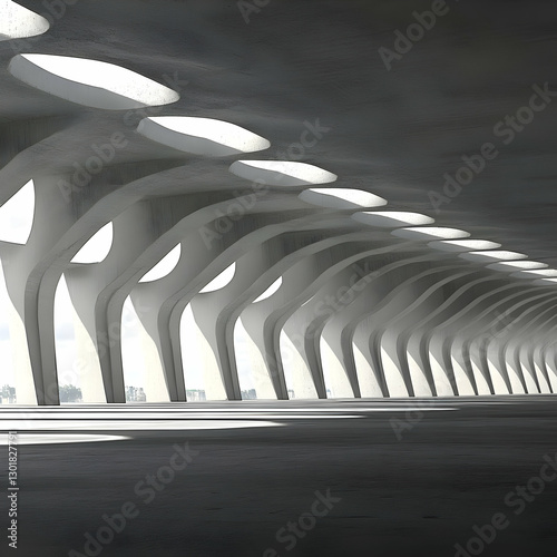 3D Illustration Modern Arch...