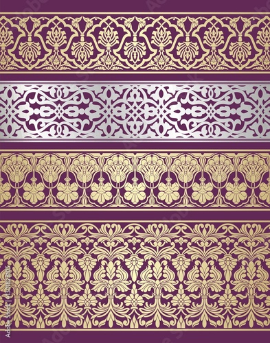 Wallpaper Mural traditional paisley floral pattern, textile , Rajasthan, royal India	 Torontodigital.ca