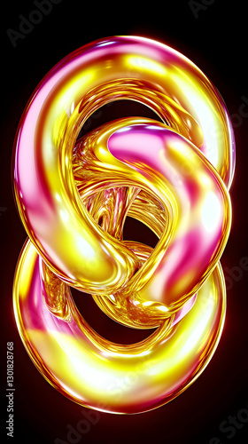 3D Abstract Illustration Go...