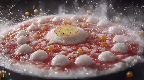 Red And White Dessert Explosion with Yellow Accents