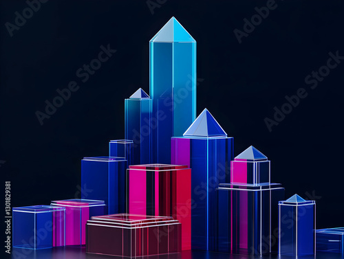 3D Illustration Abstract Ci...