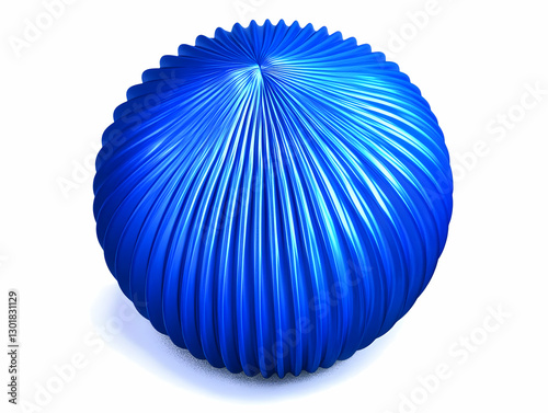 3D Illustration Blue Sphere...