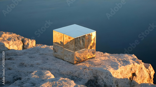 3D Illustration, Reflective...