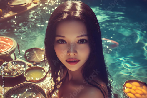 Illustration - Woman in Wat...