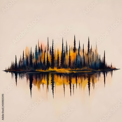 Illustration - Forest Refle...
