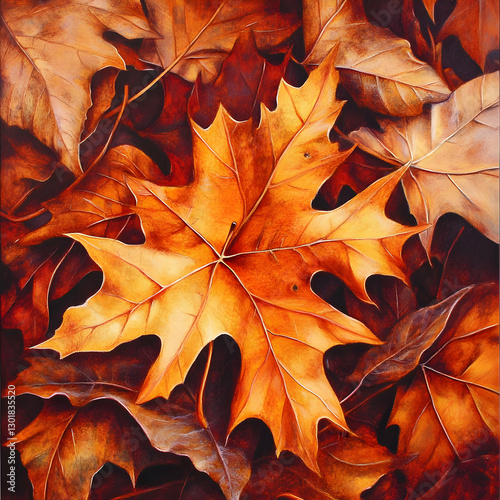 Autumn Leaf Illustration: W...