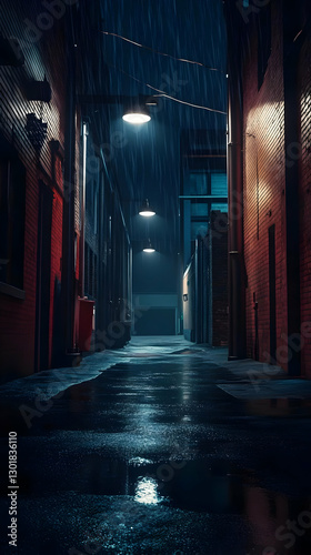 Illustration Dark Rainy All...