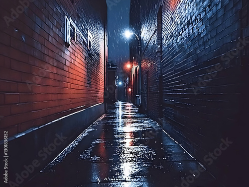Illustration Dark Rainy All...