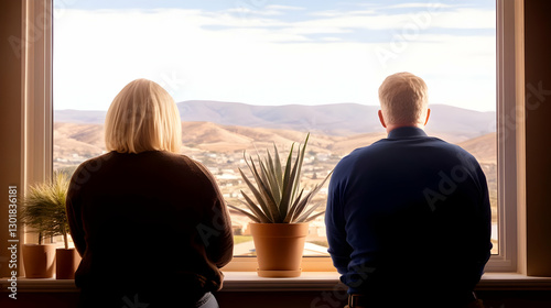 Photo Couple Window View La...
