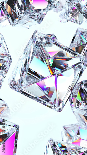 3D Illustration Abstract Ba...