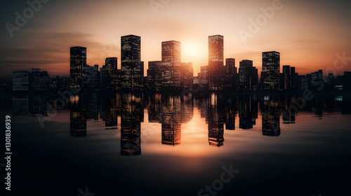 3D Illustration Cityscape S...