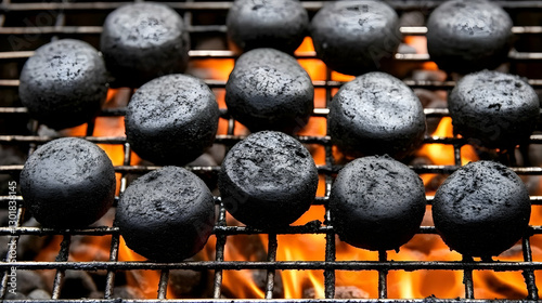 Photo: Glowing Charcoal Bri...