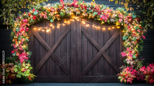Photo Autumn Decor Barn Doo...