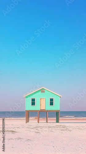 Illustration - Beach House,...