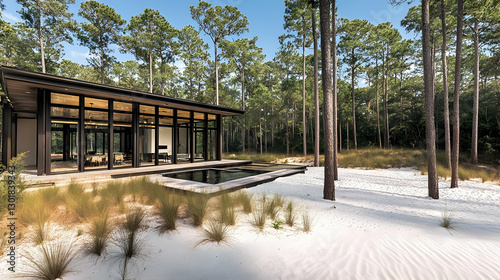 Photo Modern House Forest S...