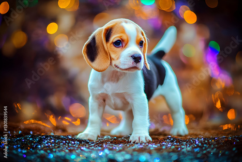 Photo Adorable Beagle Puppy...