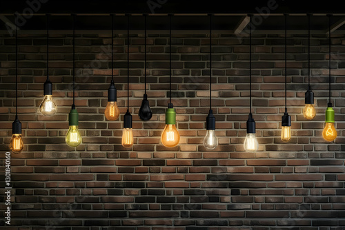 3D Illustration Glowing Lig...