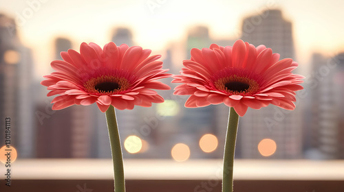 Photo, Pink Gerbera Daisies...