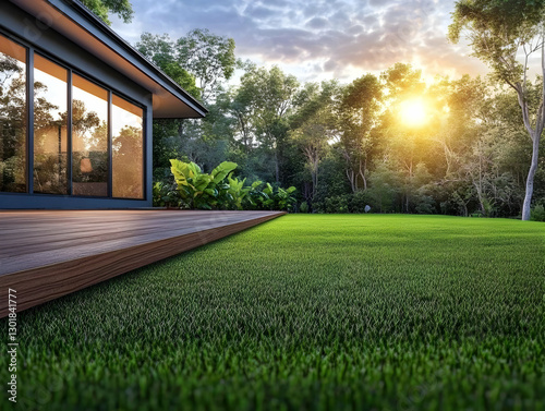 3D Illustration Green Grass...