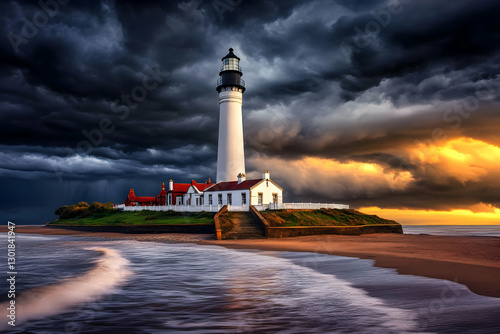 Photo - Lighthouse on Coast...