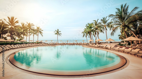 Photo Tropical Resort Pools...