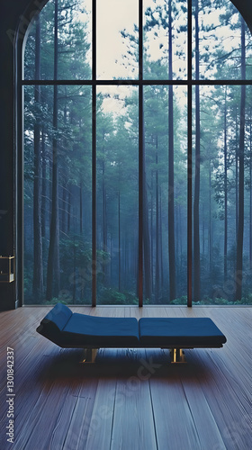 3D Illustration Forest View...