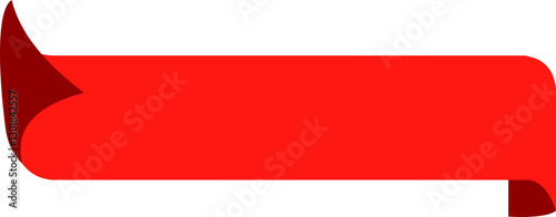 Red folded label banner illustration Free Download Red folded label banner illustration - GFXLoad