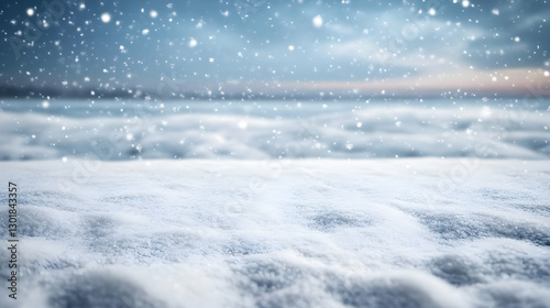 Winter Background Snowflake...