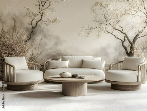 3D Illustration, Cozy Minim...