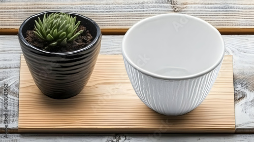 Photo - Plant, Cup, Wood, T...