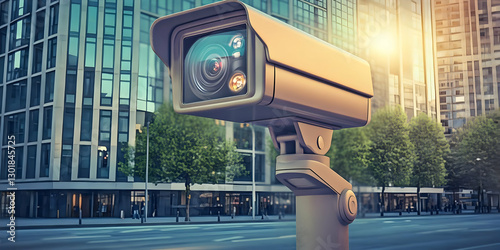 3D Illustration Security Ca...