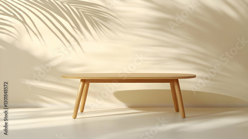 3D Illustration Empty Woode...