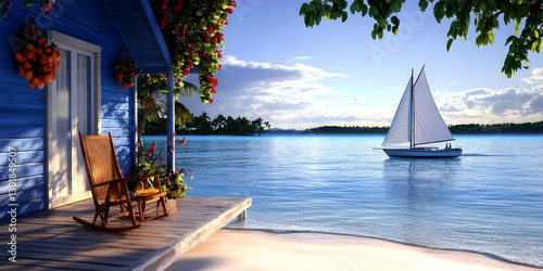 3D Illustration, Tranquil T...