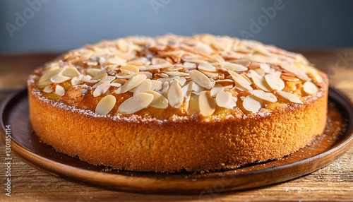Almond Cake (Namandier), featuring a golden, moist almond cake with a delicate topping of sl (3)