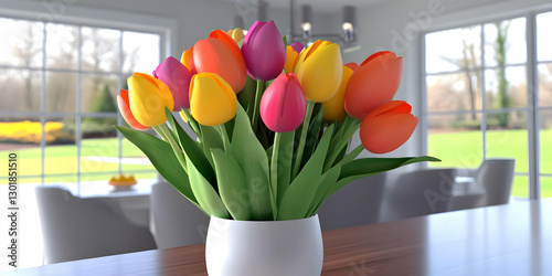 3D Illustration Colorful Tu...