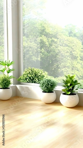 3D Illustration Room Plants...