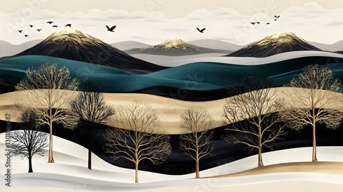 Abstract Illustration - Gol...