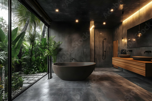3D Illustration Modern Bath...