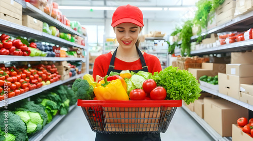 Photo Grocery Shopping Fres...