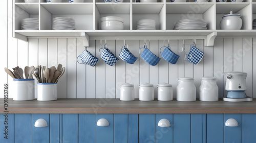 3D Illustration Kitchen Int...