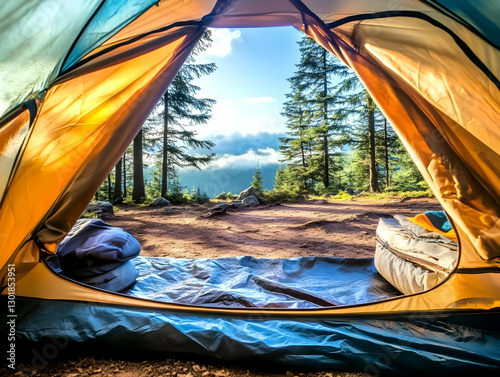Photo Camping Tent Sunrise ...